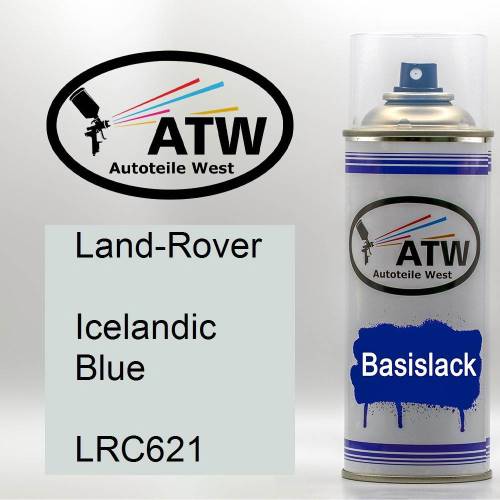 Land-Rover, Icelandic Blue, LRC621: 400ml Sprühdose, von ATW Autoteile West.